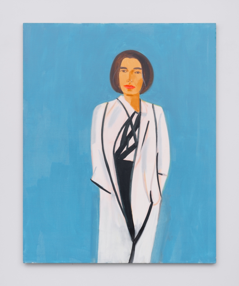 Alex Katz
Vivien in White Coat 1, 2020
Oil on linen
60 &times; 48 inches
152.4 &times; 121.9 cm