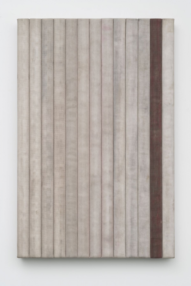 American Flag Study,&amp;nbsp;2019
Wood and decommissioned fire hose
72 &amp;times; 47 1/2 &amp;times; 4 1/2 inches