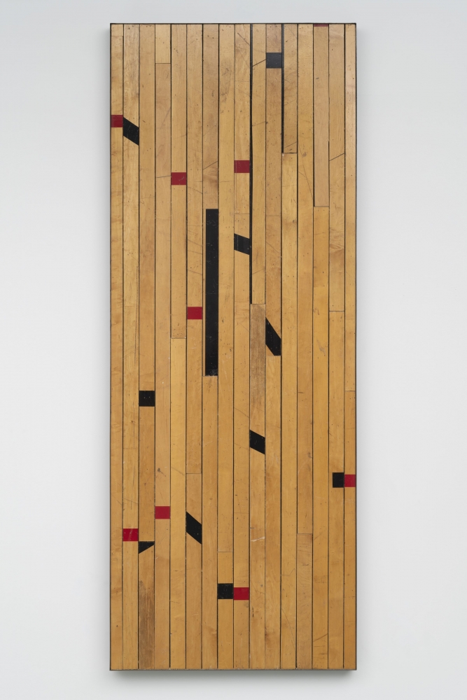 Painting, 2017&amp;ndash;20
Wooden flooring
36 1/4 &amp;times; 95 1/2 &amp;times; 2 1/2 inches