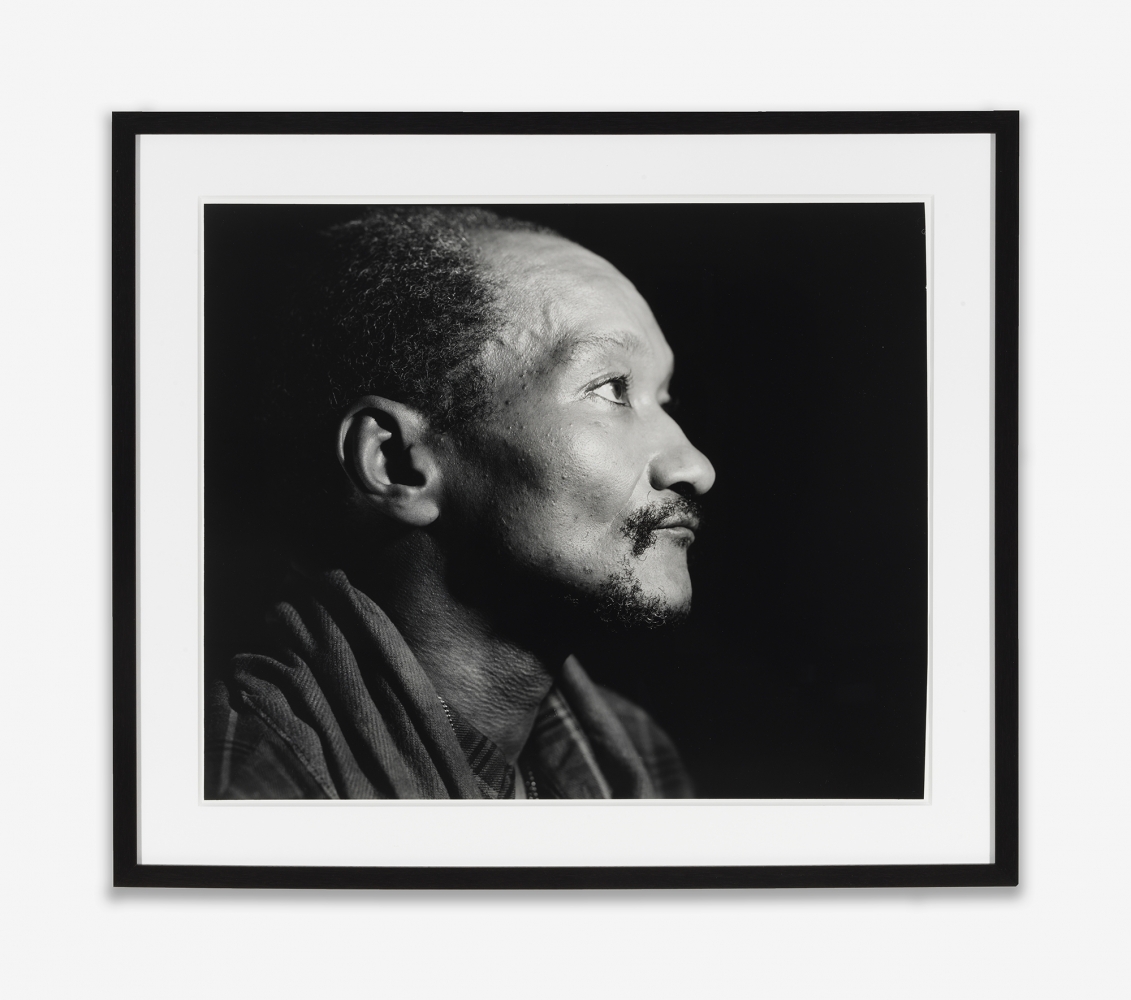 Calvin (Seeing in the Dark Series),&amp;nbsp;1999
Gelatin silver print
Image: 19 7/8 &amp;times; 23 7/8 inches (50.5 &amp;times; 60.6 cm)
Framed: 25 1/4 &amp;times; 29 1/4 &amp;times; 1 5/8 inches (64.1 &amp;times; 74.3 &amp;times; 4.1 cm)
Unique