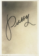 Pussy, 1966 Graphite on paper