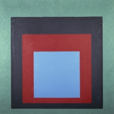 Josef Albers Homage to the Square: "Frontward" Oil on masonite