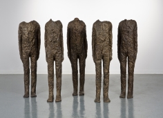 Magdalena Abakanowicz group of five with arms 2014 bronze