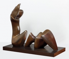 Henry Moore Working Model for Two Piece Reclining Figure: Cut, 1978 - 79