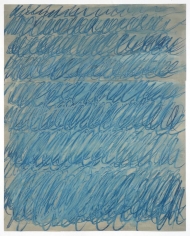 Untitled, 1970 House paint and wax crayon on card