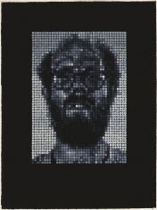 Self Portrait / Spitbite / White with Black, 1997