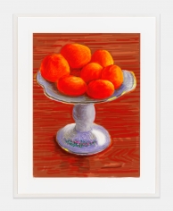 Tangerines, 2010, iPad drawing printed on paper
