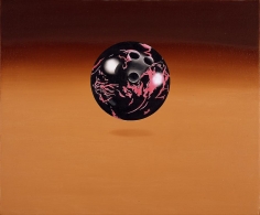 Black and Pink Bowling Ball, 1972