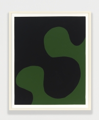 Leon Polk Smith, Untitled, 1958, black and green