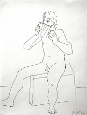 Pablo Picasso Joueur de flute de pan, 1923