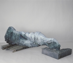 The Mountains in the Distance, 1987-88, Bronze, polychrome patina with pigment, sealed with hot wax