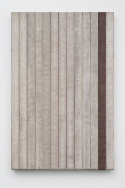 American Flag Study,&amp;nbsp;2019
Wood and decommissioned fire hose
72 &amp;times; 47 1/2 &amp;times; 4 1/2 inches