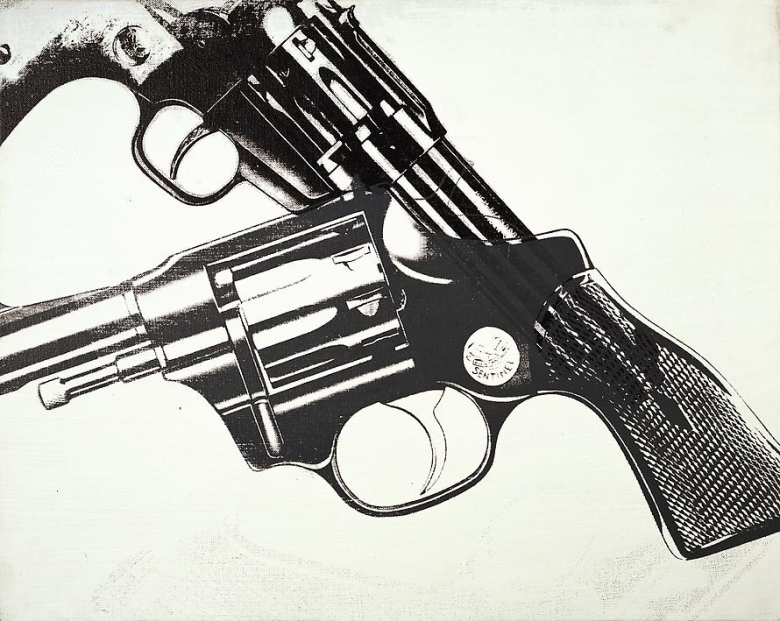 Gun, 1981-82 Synthetic polymer paint and silkscreen ink on canvas
