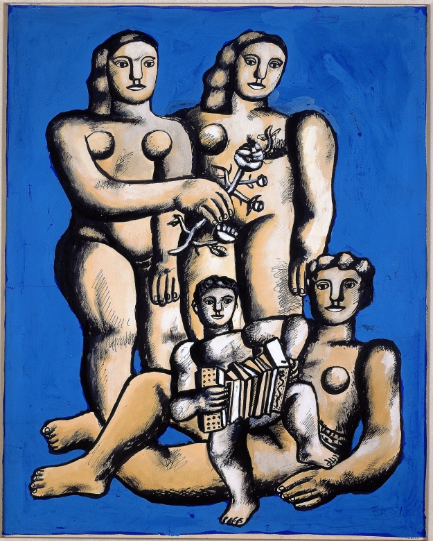 Fernand Léger Étude pour "Les trois soeurs" Gouache, watercolor, pen brush and India ink on paper mounted at the edges on board