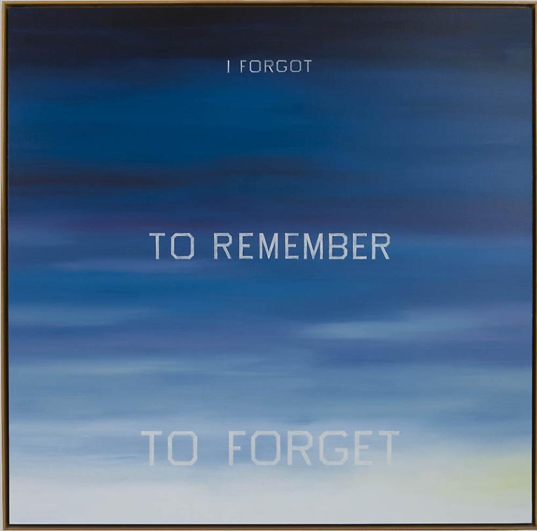 Ed Ruscha I Forgot to Remember to Forget, 1984
