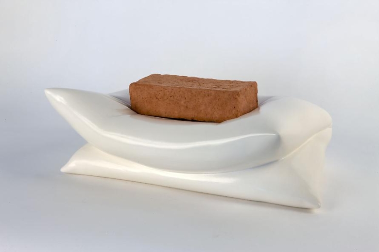Fold, 2008 Ceramic and pigmented cast cotton paper