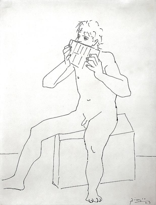 Pablo Picasso Joueur de flute de pan, 1923
