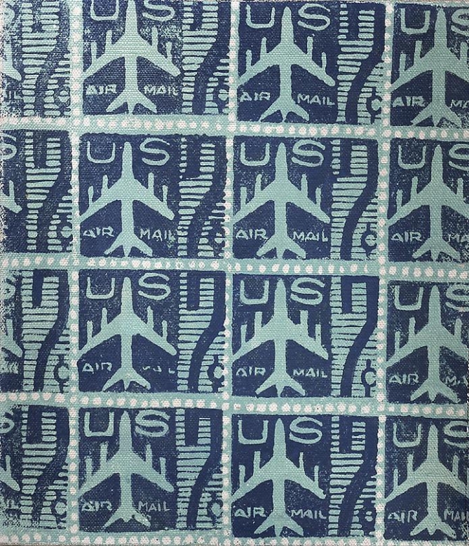 Blue Air Mail Stamps, 1962