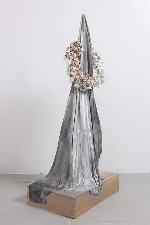 Marc Swanson Untitled (Black Fabric &amp;amp; Wreath), 2012